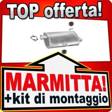 Silenziatore Posteriore per PEUGEOT 206 SW 1.6 HDi 2.0 HDi dal 2002 Marmitta