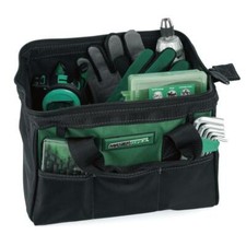 12" Tool Bag Large Zippered Main Compartment 3 Pocket Exterior Heavy Duty Fabric