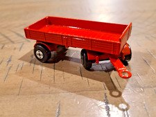 Matchbox 1970 MB2-A3 Miniatures Mercedes Trailer w/o Cargo Red Vintage Diecast