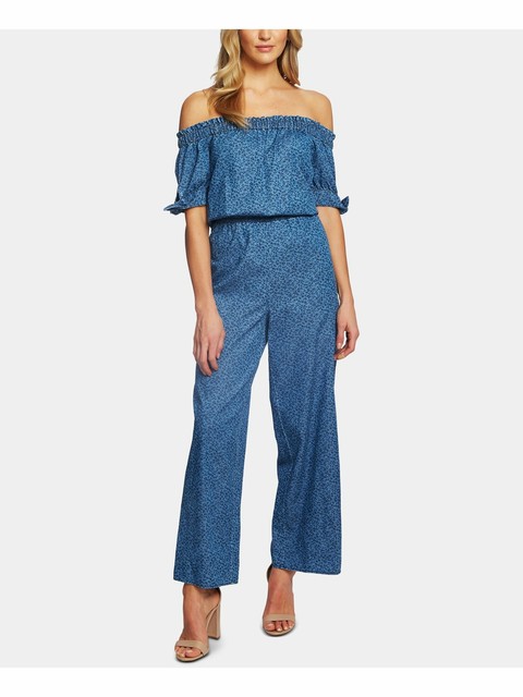 blue casual jumpsuit