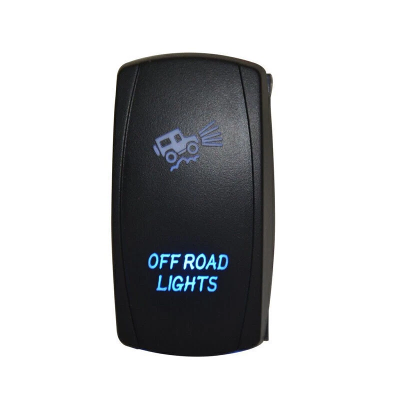 Laser Rocker Switch Backlit Car 4x4 Offroad Driving Light Bar 5Pins On-Off 20A - Image 4 of 4