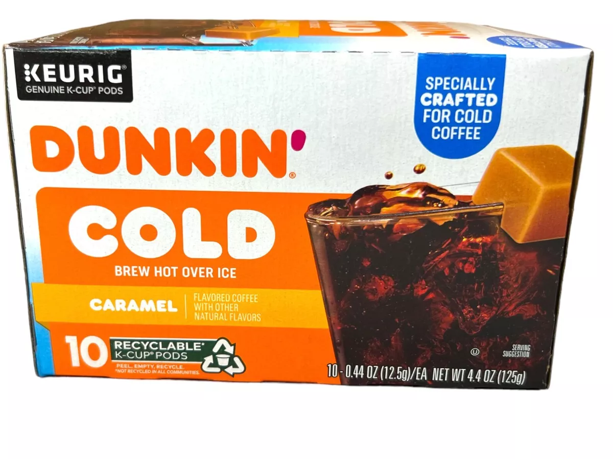 DUNKIN DONUTS COLD BREW HOT OVER ICE KCUP PODS 10CT