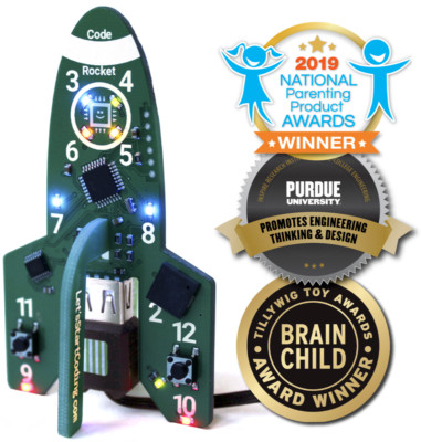 Let's Start Coding - Code Rocket coding STEM Learn Block and Typed Programming