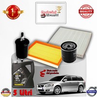Set Service 4 Filter + ÖL volvo V50 2.0 Flexifuel 107KW Von 2006-> 2007