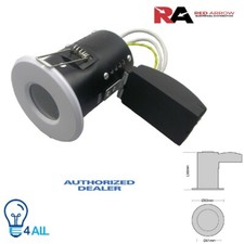 Red Arrow IP65 Fire Rated Short Can Bathroom Shower White GU10 Ceiling Downlight