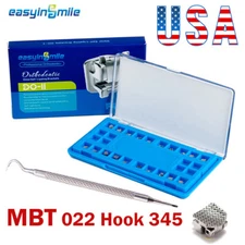 Dental Orthodontic Self-ligating Bracket MBT 022 Mini Metal Braces Easyinsmile