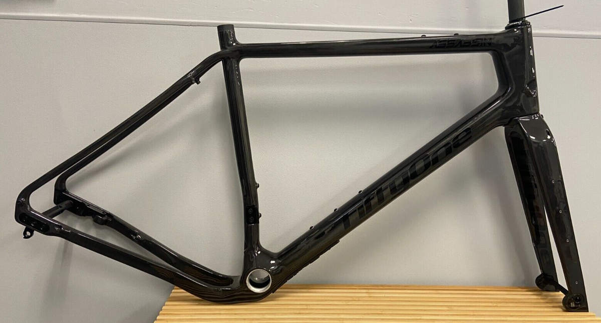 FiftyOne Assassin Gravel Frame Large- NEW Black/Raw Carbon