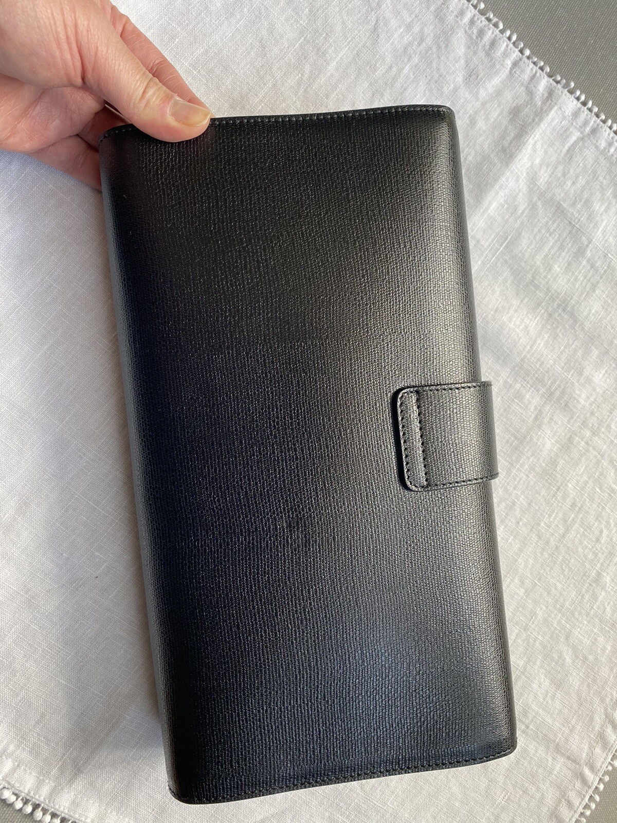 Borsa da sera Yves Saint Laurent YSL in pelle nera pochette autentica