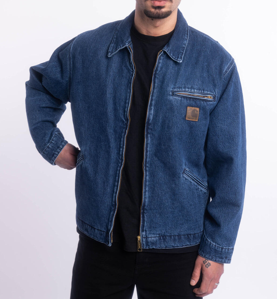 Carhartt WIP RIDER JACKET I031391 Blue Stone Washed L | eBay UK