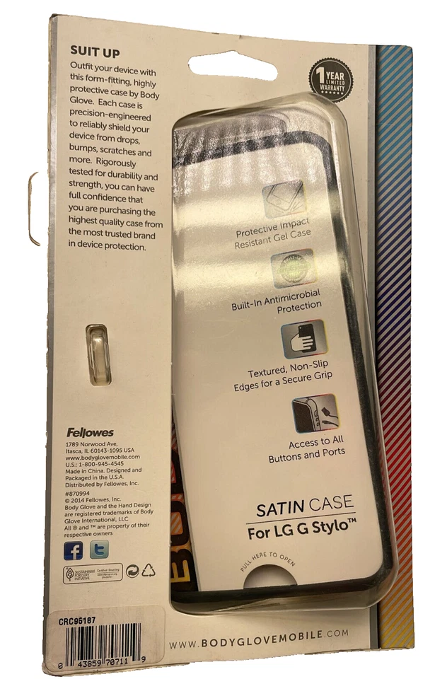 Body Glove Satin Case For LG G Stylo - Charcoal Grey - Image 3 of 4