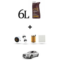 Hoffcar Set Service 4 Filter Und 6L ÖL FüR Audi A5 (F53, F5P, F5A, F5F) 35 Tdi -