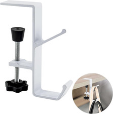 Desk Mount Bag Holder Hook Clamp-On Backpack Hanger Portable Desk Mount Headphon
