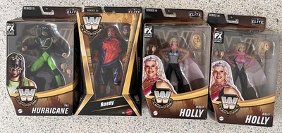 WWE ELITE LEGENDS HURRICANE MIGHTY MOLLY HOLLY CHASE VARIANT & ROSEY SUPER HERO