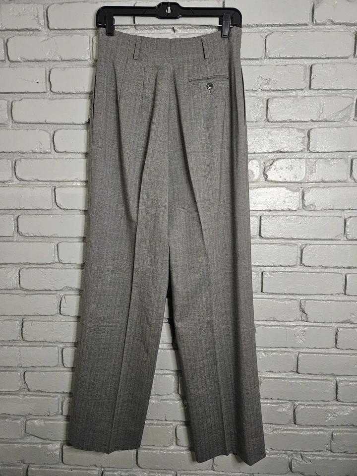 Traje Chaqueta Mujer Luciano Barbera 44 Pantalones 42 100% Lana Hecho en Italia Marrón Foto 4 de 4