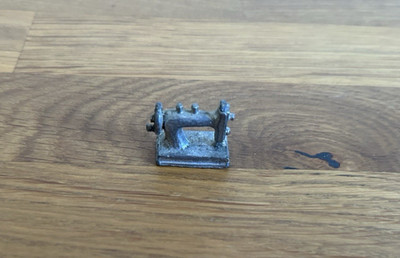 Metallfigur Nähmaschine Vintage Metall Zinn Figur Alte Figur Sammeln Sammler