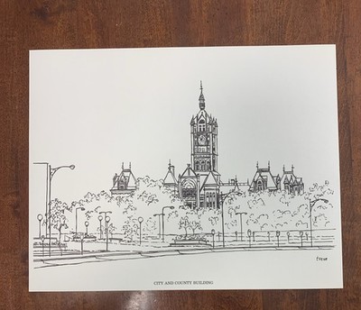 VTG 1966 House City And County Building Print Salt Lake City Utah  Cynthia Fehr