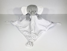 Carter's Just One You Gray Elephant Triangles Plush Security Blanket Lovey 14"