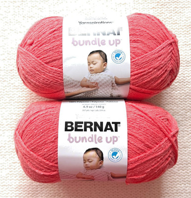 2 Knäuel x 140g Bernat Konvolut Up Garn Medium Garn: roter Wagen