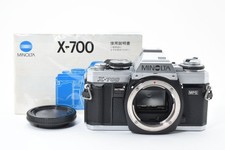 Almost Unused MINOLTA X-700 Silver Early Model 35mm SLR Film Camera Body JAPAN