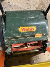 Webb WEH12R 30cm Hand Push Cylinder Lawnmower with Roller