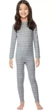 32 Degrees Heat-Base-Layer-Kid-Large-Long Sleeve Crew Neck-Legging-Set-NIB-12/14