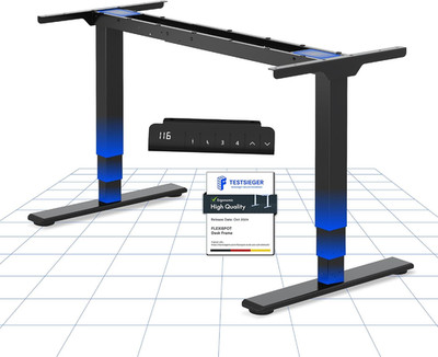 FLEXISPOT Elektrisch Höhenverstellbares Schreibtischgestell Mit Dual-Motor & 3-S