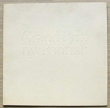 PONTIAC GRAND PRIX Car LF USA Sales Brochure 1968