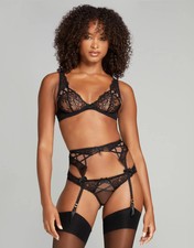 Agent Provocateur Cordellia Black Suspender AP4 Large NWT 250 sold out 