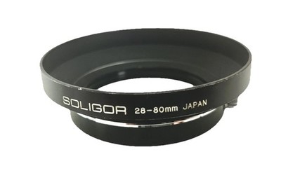   SOLIGOR wide angle sun visor attachment 65 mm MF 28-80 mm Made In Japan