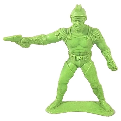Rare 5.5" Green Space Man Hard Plastic Figure Buck Rogers Louis Marx Like