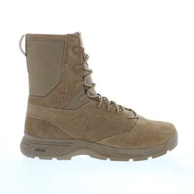 Salomon Guardian 400358 Mens Brown Suede Lace Up Tactical Boots