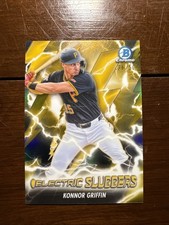 2026 Bowman Chrome Electric Sluggers Gold Konnor Griffin #36/50 (ES-17) Pirates