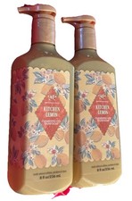 2 Bath  Body Works KITCHEN LEMON Cleansing Gel Hand Soap 8 Oz