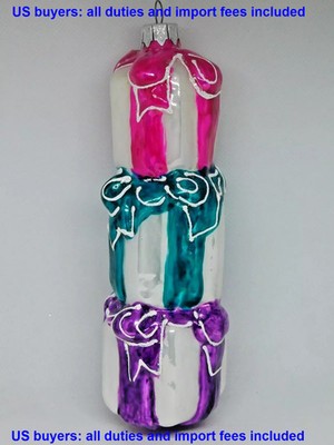 2022 Hand-Blown Glass Ornament GIFTS Modern Ukrainian Glass Figures 6.25''