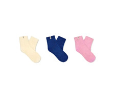 Ugg Woman's Socks 3 Pack Keri Sparkle Quarter Socks Multi-Color NEW