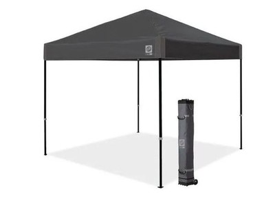 E-Z Up AMB3SBKF10SG Ambassador Shelter, 10' x 10', Steel Gray