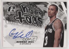 2008-09 Upper Deck Radiance Name Tag George Hill #NT-GH Patch Auto Tag 1dn