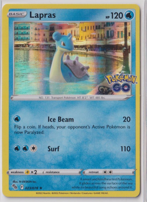 Pokemon Go - 023/078 Lapras Holo
