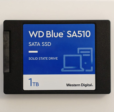 Western Digital WD Blue SSD SA510 1TB SATA III Festplatte 6Gbps, 2,5 Zoll intern