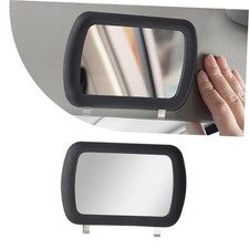 Car Sun Visor Vanity Mirror, Clip-on Automotive Makeup Sun-Shading, Black