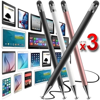 1-3PCS Smart Tablet Phone Universal 2 in 1 Capacitive Stylus Pen Drawing Pens