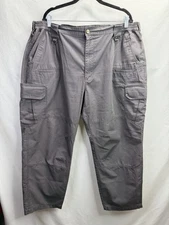 CQR Tactical Pants 44x30 Men’s Gray. Cargo Pockets. Ripstop Fabric. Workwear