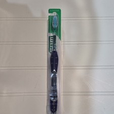 GUM 525 Deep Clean Compact Soft Toothbrush Blue Nylon Bristles Plastic Handle
