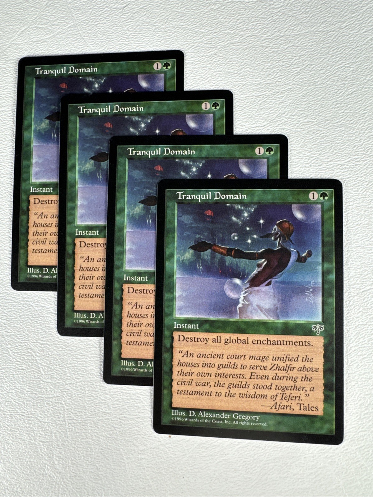 X4 Tranquil Domain - #245 LP Mirage MTG
