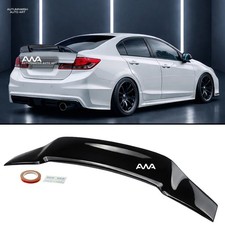 For 12-15 Honda Civic Sedan Rs Style Gloss Black High Kick Trunk Spoiler Wing