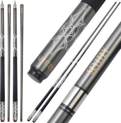 58-Inch Carbon Durable Professional Billiard Cues Small Head Pool Cues Billiard