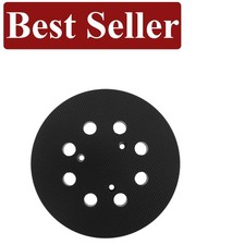 Efficient 5" Hook and Loop Sanding Pad with 8 Holes for Quick Dust Collection
