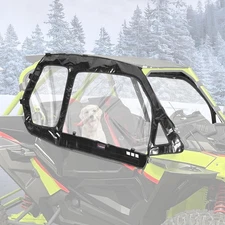 StarknightMT Cab Enclosure For RZR 2014-2023, Upgraded Zipper Black 