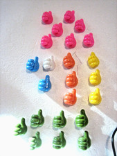 24 Thumbs Up Hands Cord Organizers / Holders Multiple Colors