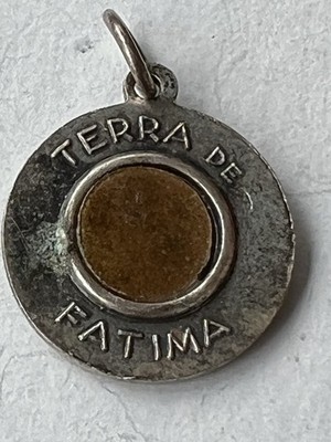 Our Lady of Fatima Medal Terra de Fatima Soil Relic Miracle of the Sun
